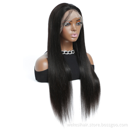 Brazilian frontal Transparent 613 blonde human hair lace front wig with baby hair,100% virgin human hair wig,hd lace frontal wig